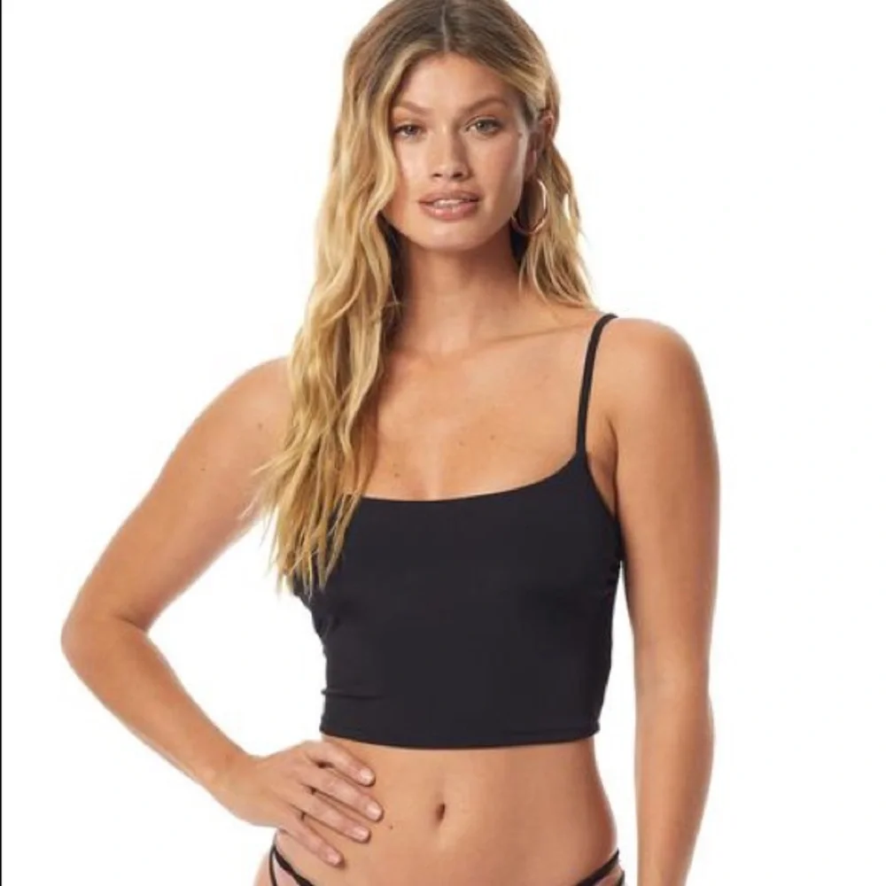 NWT Tori Praver black swim tankini stevie Spencer small